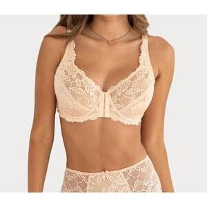 NEW POUR MOI rosalind underwire front fastening bra in brulee